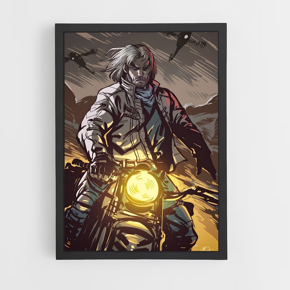 Poster Moto Lumineuse – affiche Tekken (vue 2)